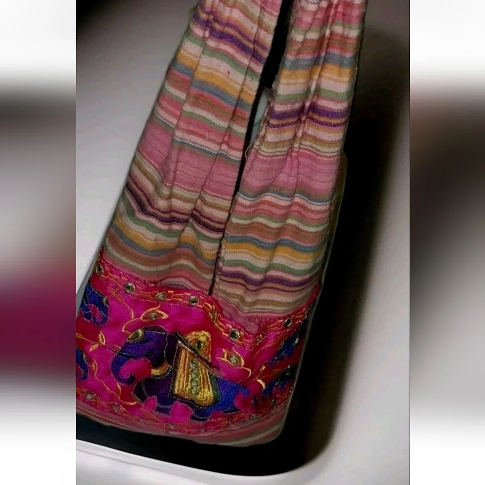 Elephant Kalaga Inspired Handmade CrossBody Bag Hipster Tote Bag